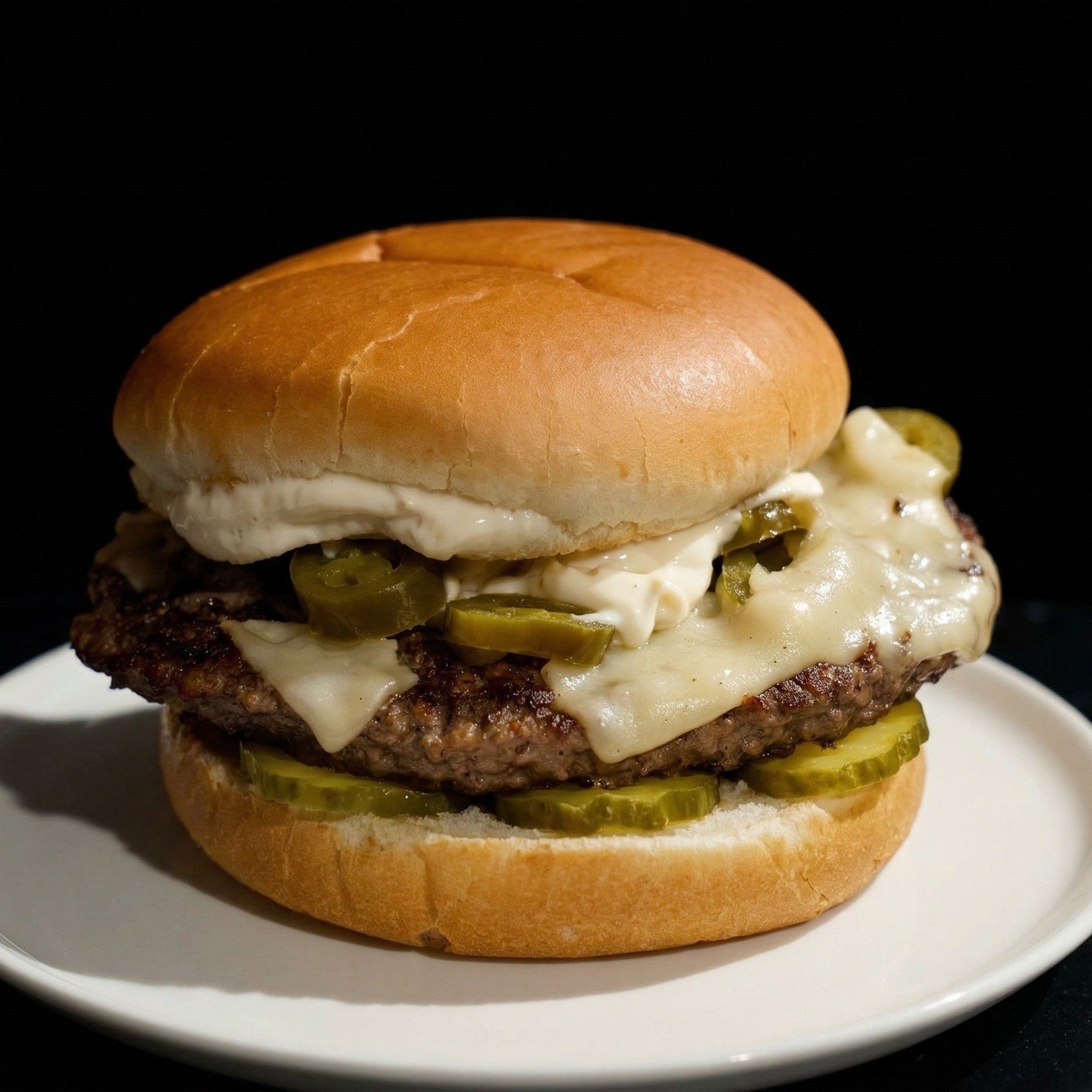 Jalapeño Burger with Pepperjack Cheese.