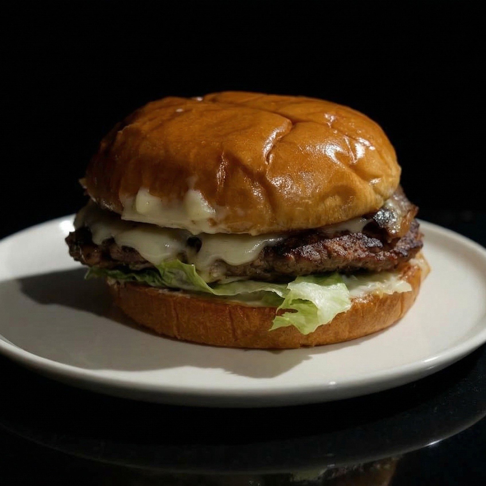 Super Swiss Mushroom Burger.