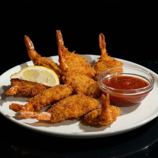 Breaded Shrimp.
